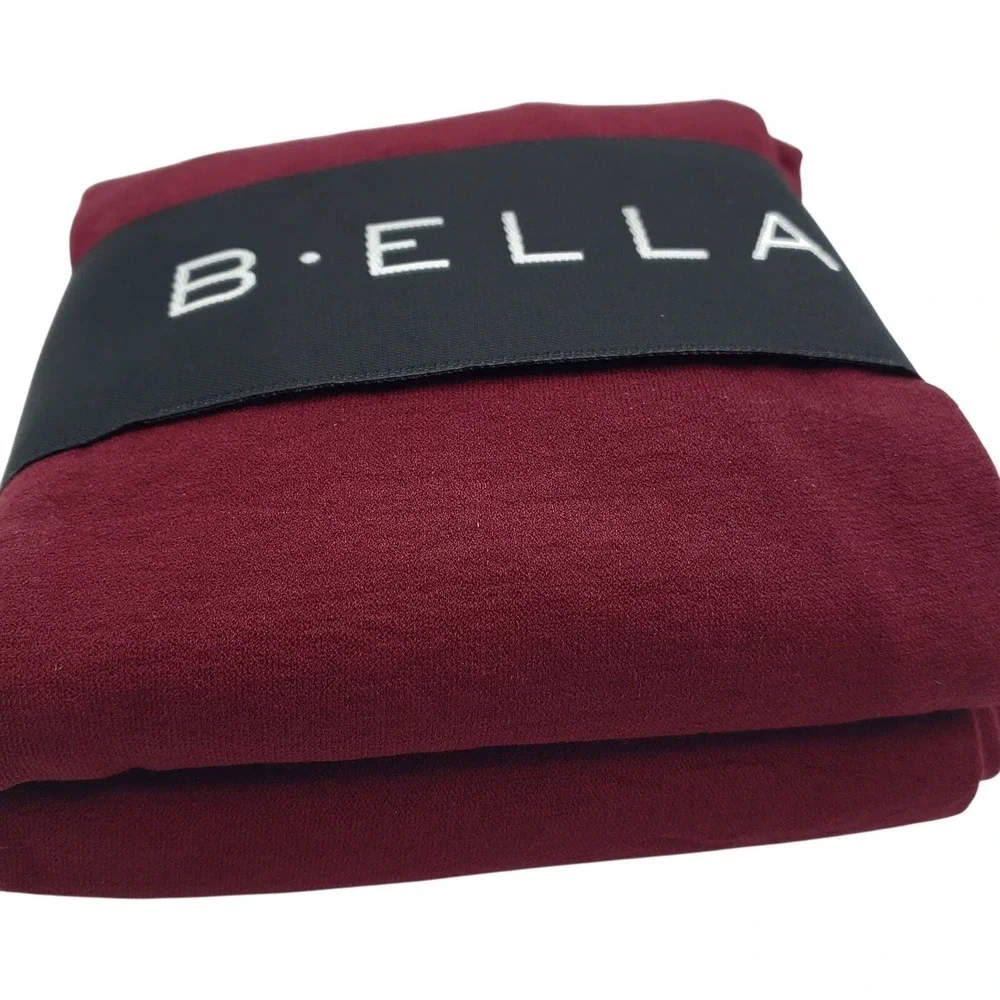 Burgundy Cotton Tights Medium Dark Red Wine B.ella Erika Opaque Fall NEW Winter